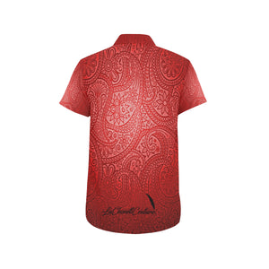 BANDANA LUXURY Bs'UP Men's All Over Print Short Sleeve Shirt