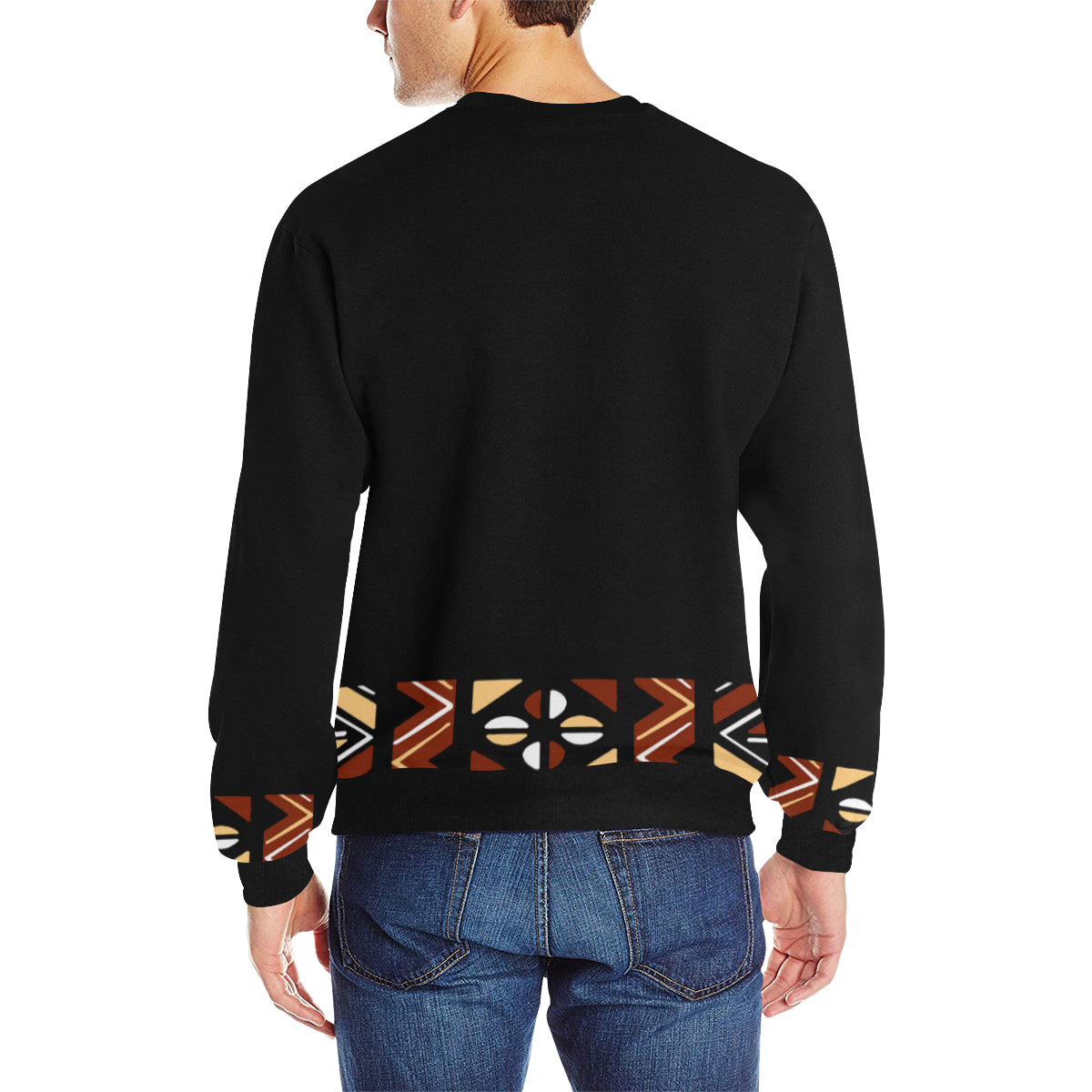 BOGOLAN STRASS Men's Rib Cuff Crew Neck Sweatshirt