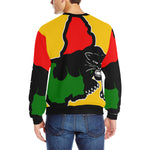 BLACC PANTHER YLW Men's Rib Cuff Crew Neck Sweatshirt