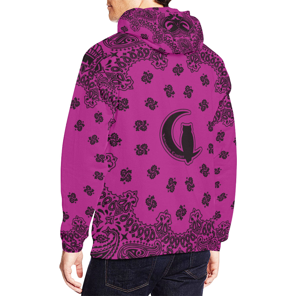 BANDANA GRAPE All Over Print Hoodie for Men