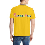 REVOLUTION YLW Men's All Over Print T-Shirt (Solid Color Neck) (Model T63)