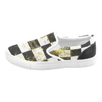 CHEST IN GOLD Men's Unusual Slip-on Canvas Shoes