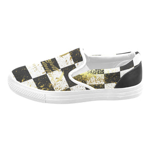 CHEST IN GOLD Men's Unusual Slip-on Canvas Shoes