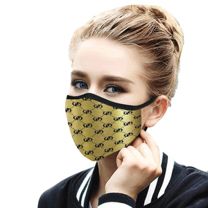 EXCELLENCE GLDBLCC Mouth Mask in One Piece (2 Filters Included))