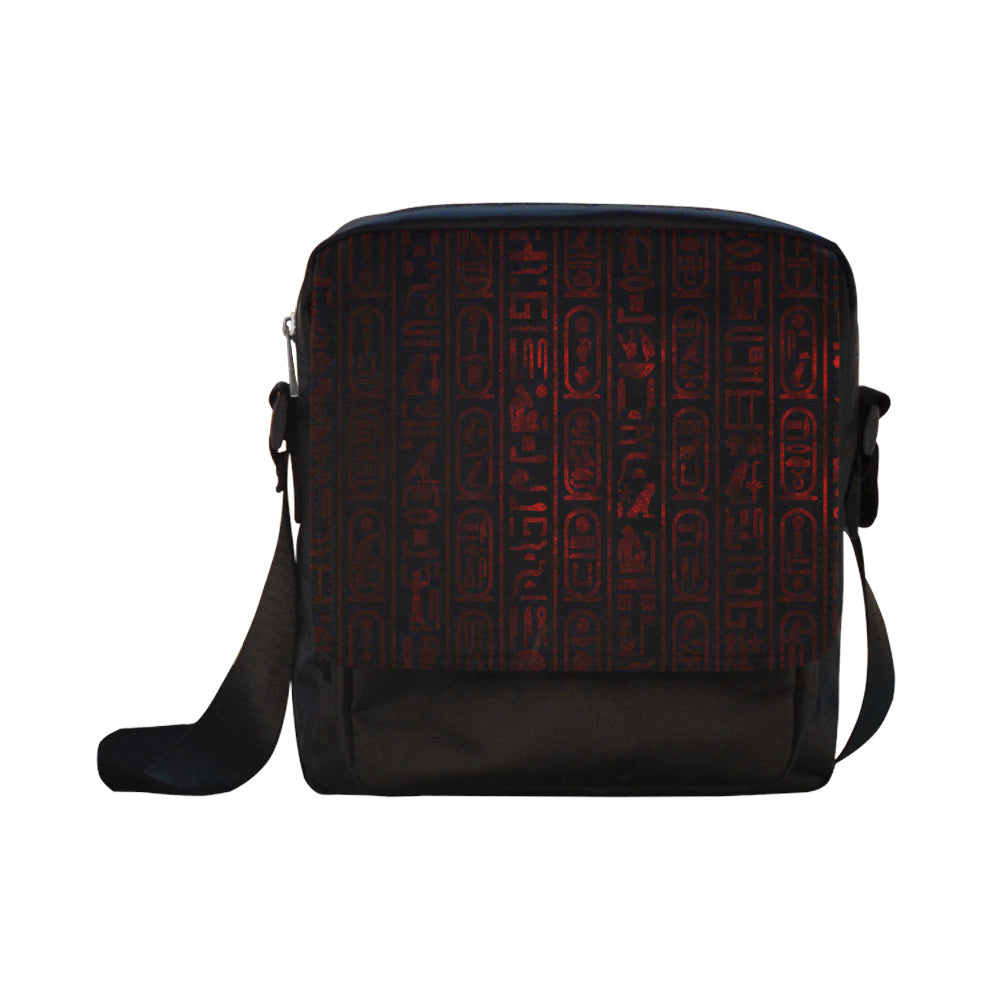 LCC RED HIEROGLYH Crossbody Nylon Bags (Model 1633)