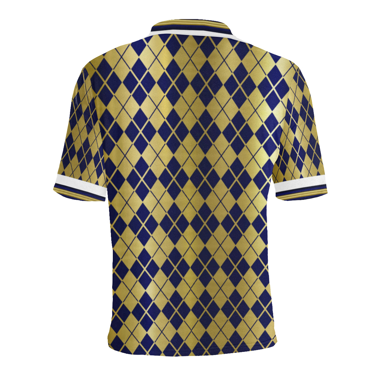 ARLEQUIN BLUE Men's All Over Print Polo Shirt