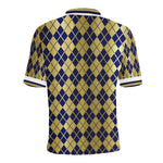 ARLEQUIN BLUE Men's All Over Print Polo Shirt