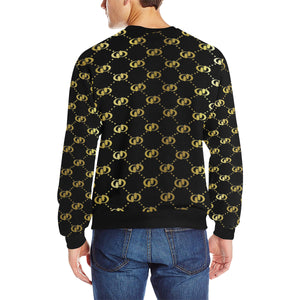 EXCELLENCE BLCCGLD Men's Rib Cuff Crew Neck Sweatshirt