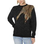 OLD KMT PRIEST Women's Rib Cuff Crew Neck Sweatshirt (Model H34)