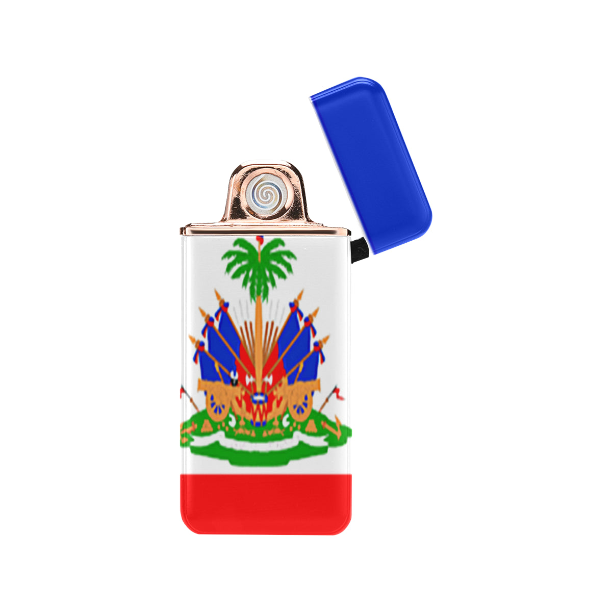 HAITI FLAG USB Rechargeable Lighter