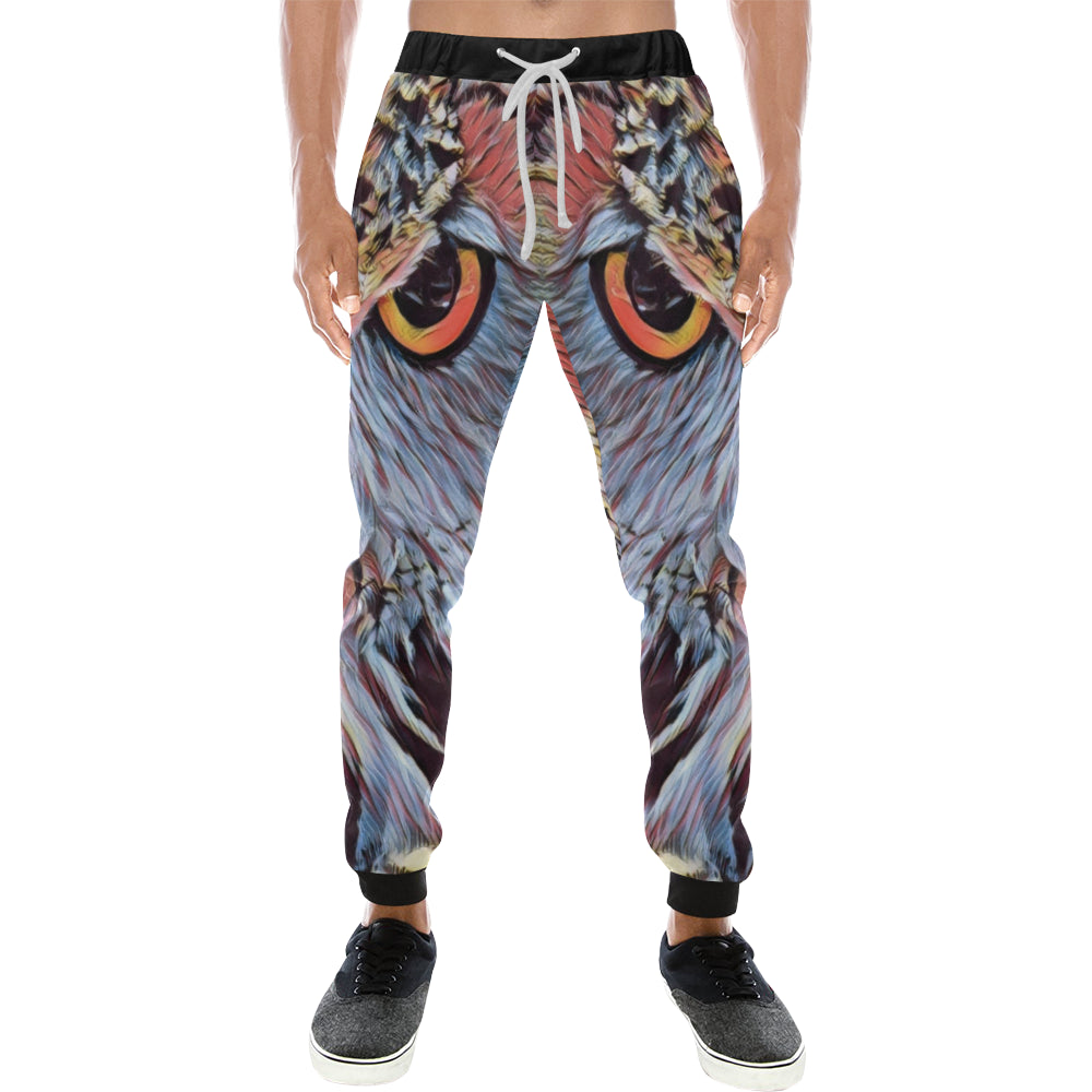 WISE OWL Men's All Over Print Sweatpants (Model L11)