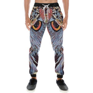 WISE OWL Men's All Over Print Sweatpants (Model L11)