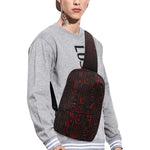 HIEROGLYH RED Chest Bag (Model 1678)