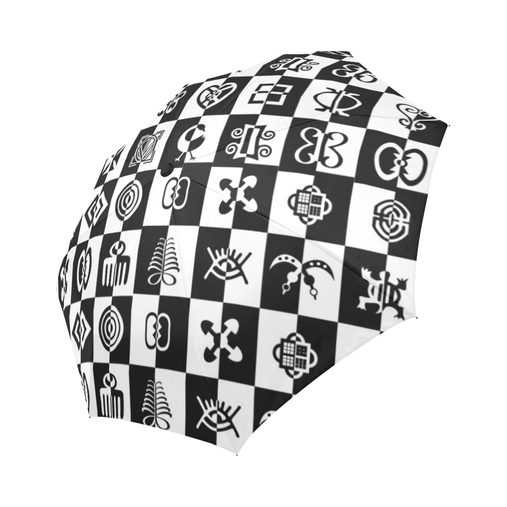ADINKRA PUZZLE Auto-Foldable Umbrella