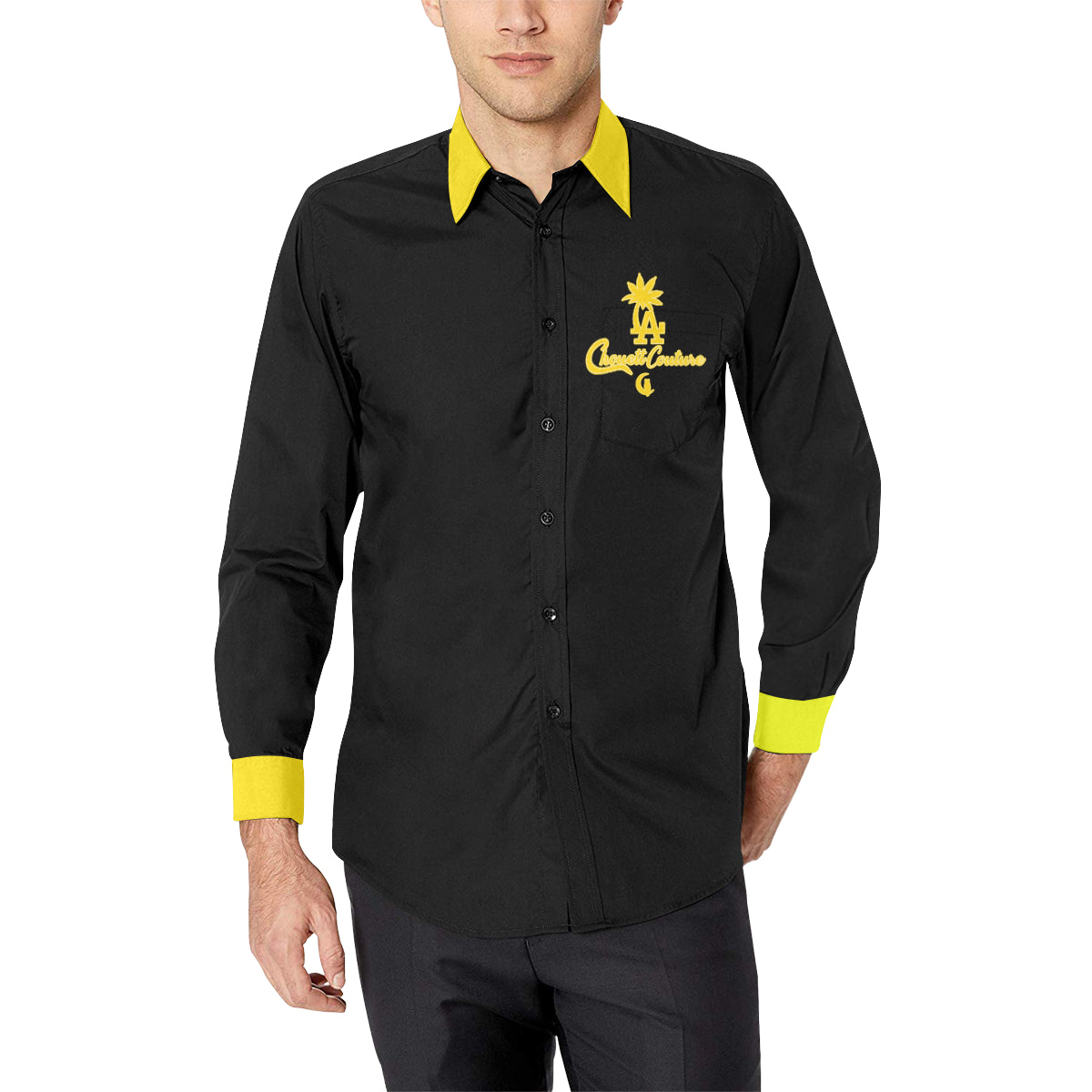 LCC FORNIA Men's Casual Dress Shirt