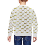 EXCELLANCE WHTGLD All Over Print Crewneck Sweatshirt for Kids (Model H29)