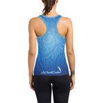 LUXURY BLU GANG Women's Racerback Tank Top (Model T60)