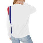 FRESH UP BBR Women's Rib Cuff Crew Neck Sweatshirt (Model H34)