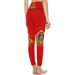 SEKHMET GODDESS RED All Over Print High-Waisted Leggings (Model L36)