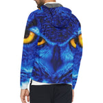 FLASHY BLUE OWL All Over Print Windbreaker for Unisex