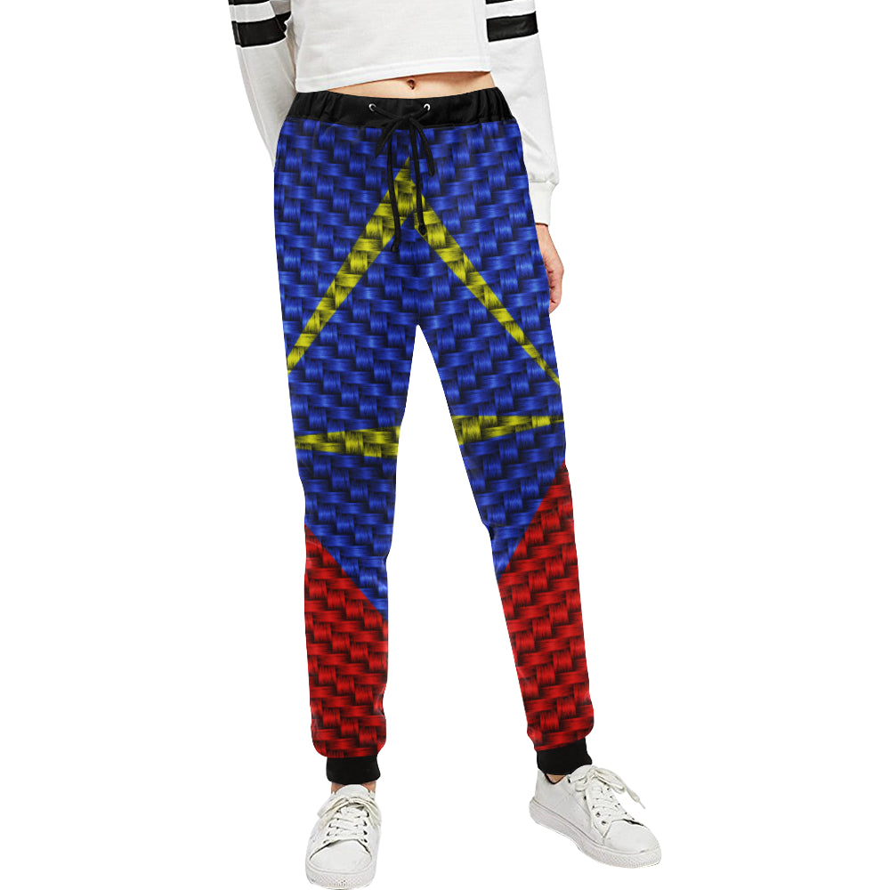 LA REUNION FLAG Women's All Over Print Sweatpants (Model L11)