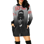 EAZY DUZ IT All Over Print Hoodie Mini Dress