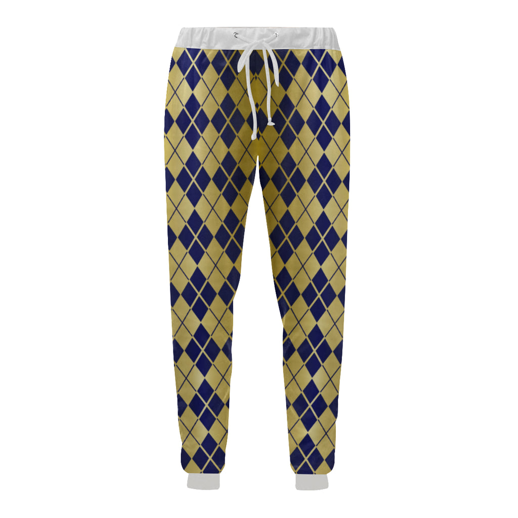 ARLEQUIN BLUE Men's All Over Print Sweatpants