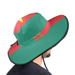 CAMEROUN FLAG Wide Brim Bucket Hat