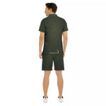 BANDANA LUXURY KAKI Men's Short Sleeve Shirt Sets