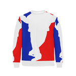 WESTSIDE Men's Rib Cuff Crew Neck Sweatshirt