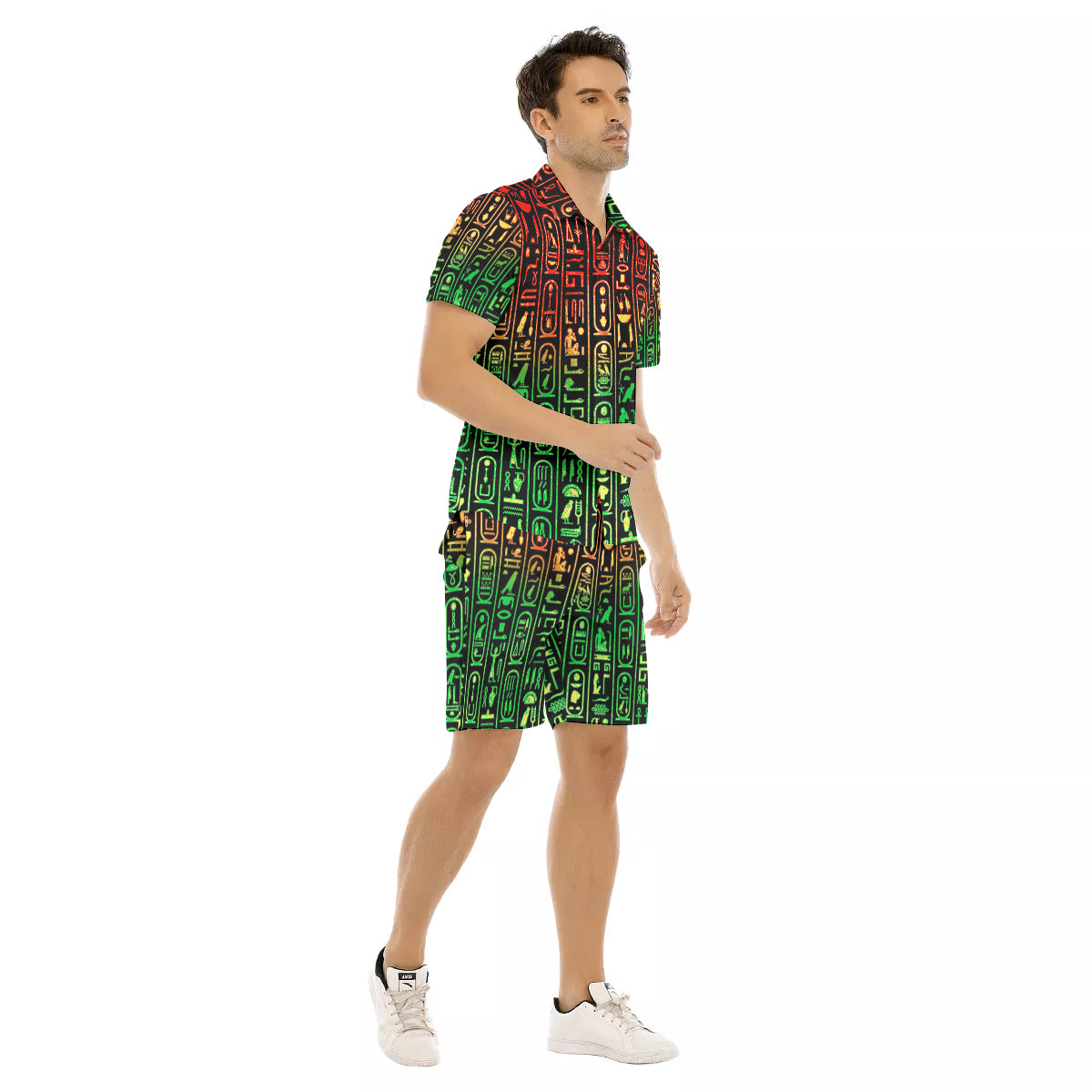 HIERIGLYPH FARI Men's Short Sleeve Shirt Sets