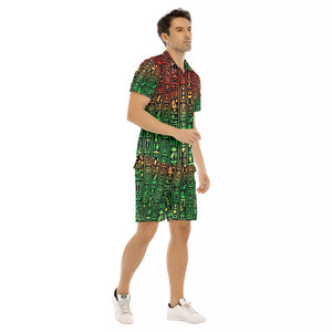 HIERIGLYPH FARI Men's Short Sleeve Shirt Sets