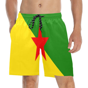 DIASPORA FR Men's Mid-Length Beach Shorts
