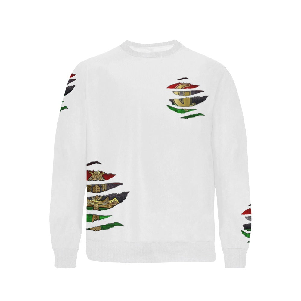 RBG ANKH Men's Rib Cuff Crew Neck Sweatshirt