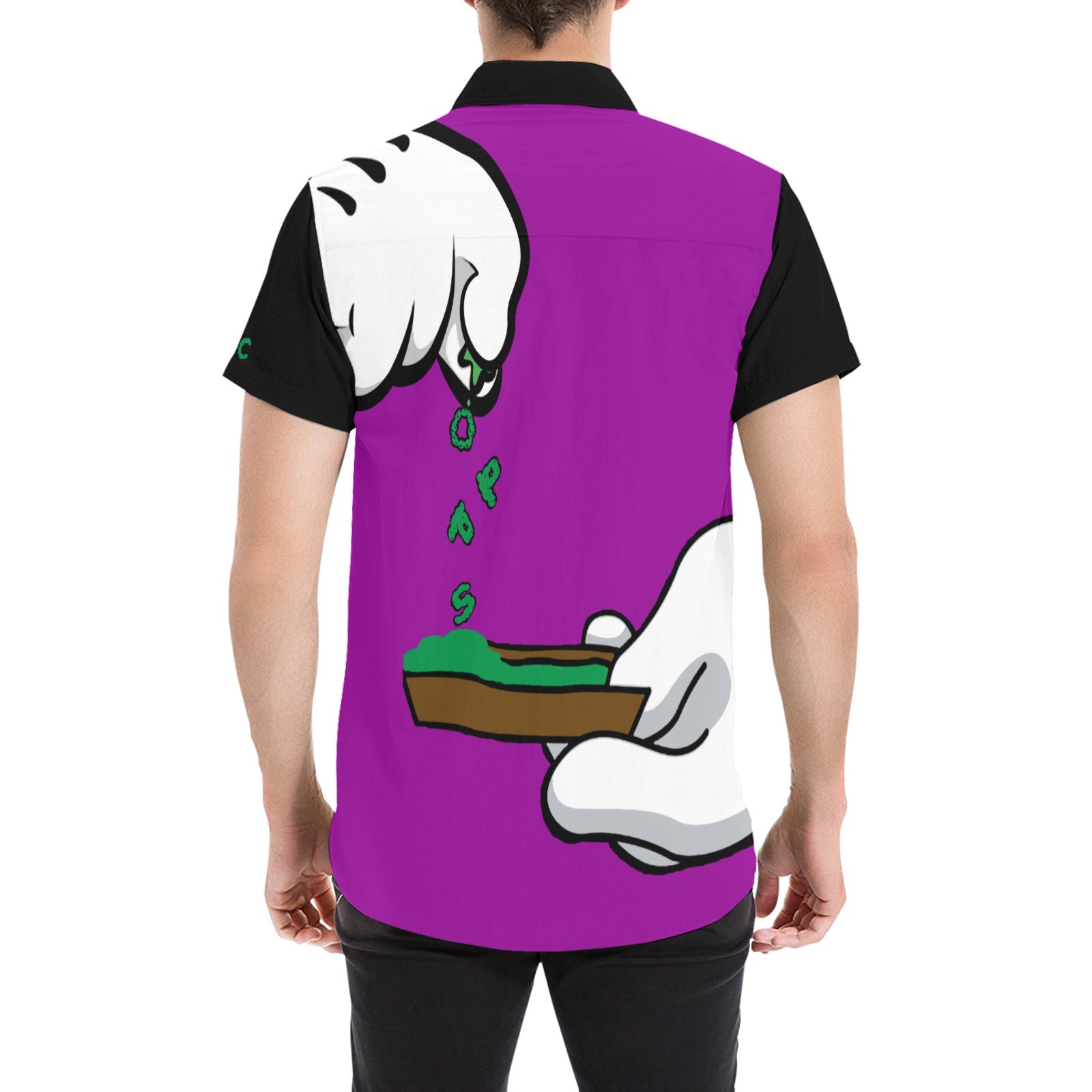 BURN THE OPPS BICOLORS All Over Print Short Sleeve Shirt