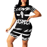 LOVE & RESPECT Women's Short Yoga Set