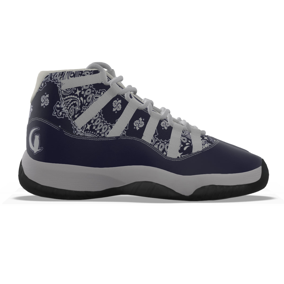 BANDANA NAVY Men's High Top Basketball Shoes