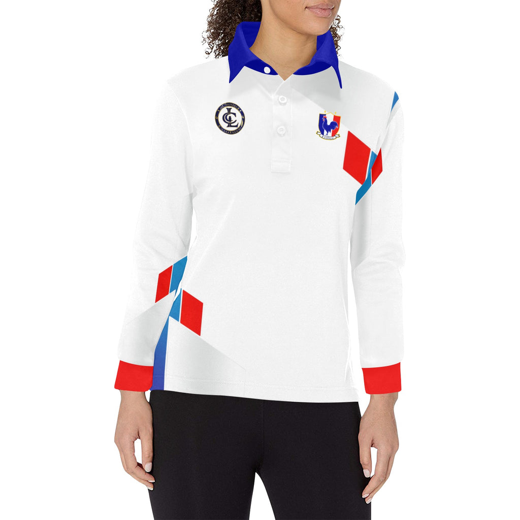 FRANCE Women's Long Sleeve Polo Shirt