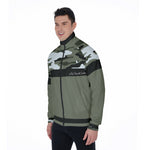 CAMOUFLAGE GRIS Stand Collar Jacket