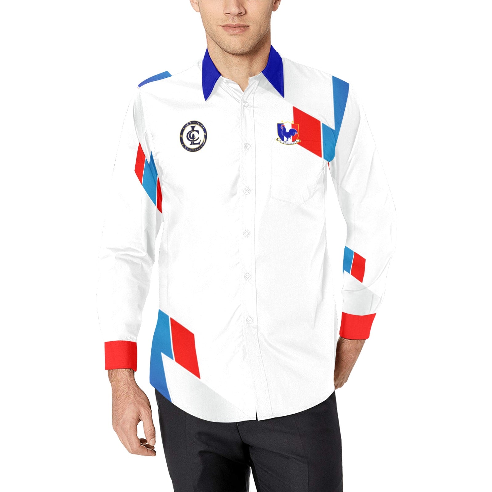 FRANCE Men's Casual Dress Shirt