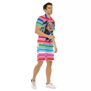 CHUCCY F BACC Men's Short Sleeve Shirt Sets