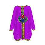 MEDJAY PURPLE Women's Loose Crew Neck shirt