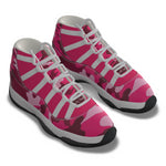 CAMOUFLAGE PINKISH Men's High Top Basketball Shoes