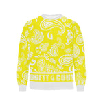 BANDANA PAISLEY Men's Rib Cuff Crew Neck Sweatshirt