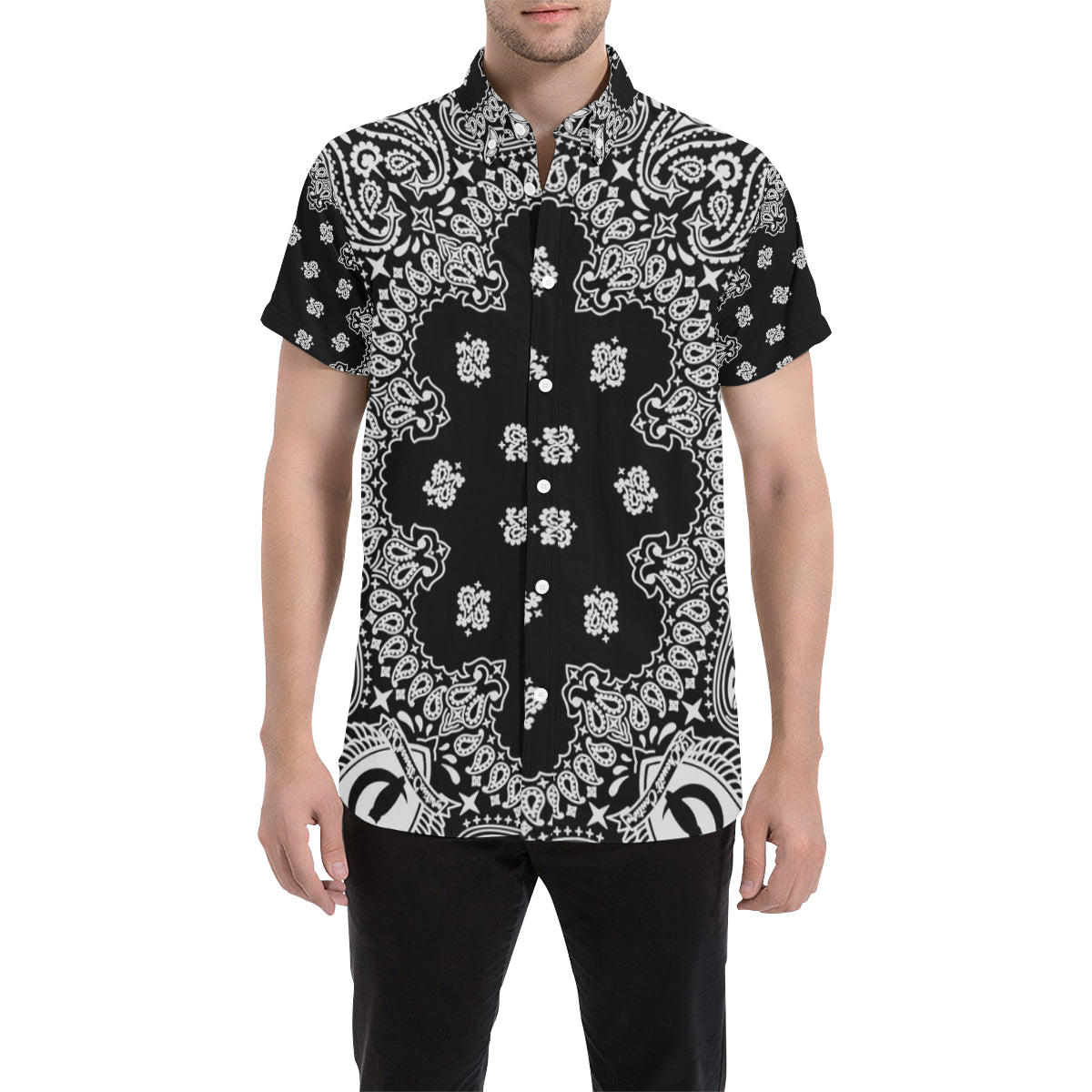 BANDANA BLCC Men's All Over Print Short Sleeve Shirt