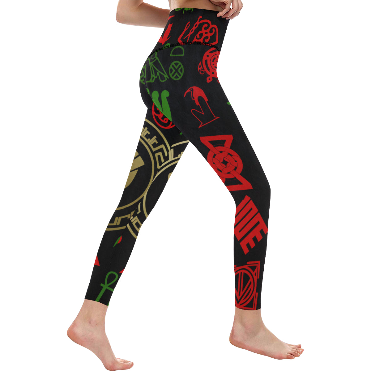 KMT WORLD POWER All Over Print High-Waisted Leggings