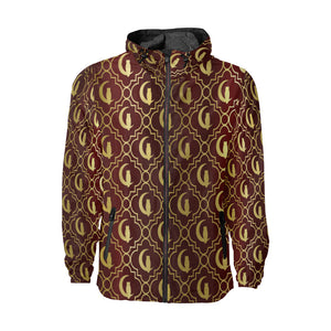 ELEGANCE BORDEAUX All Over Print Windbreaker for Unisex