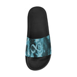 INFINITY BLUE COSMOS Men's Slide Sandals (Model 057)