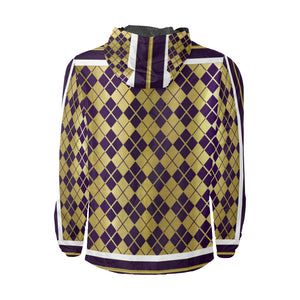 ARLEQUIN GRAPE Unisex All Over Print Windbreaker