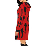 B-WALK All Over Print Hoodie Mini Dress